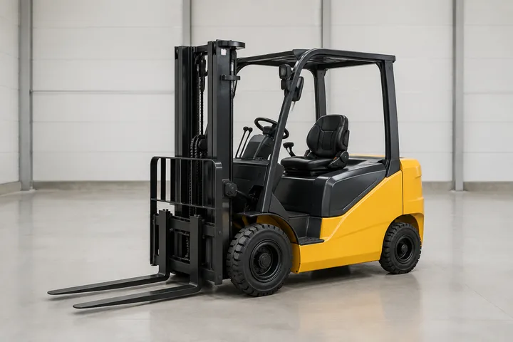 Generic yellow and black warehouse forklift